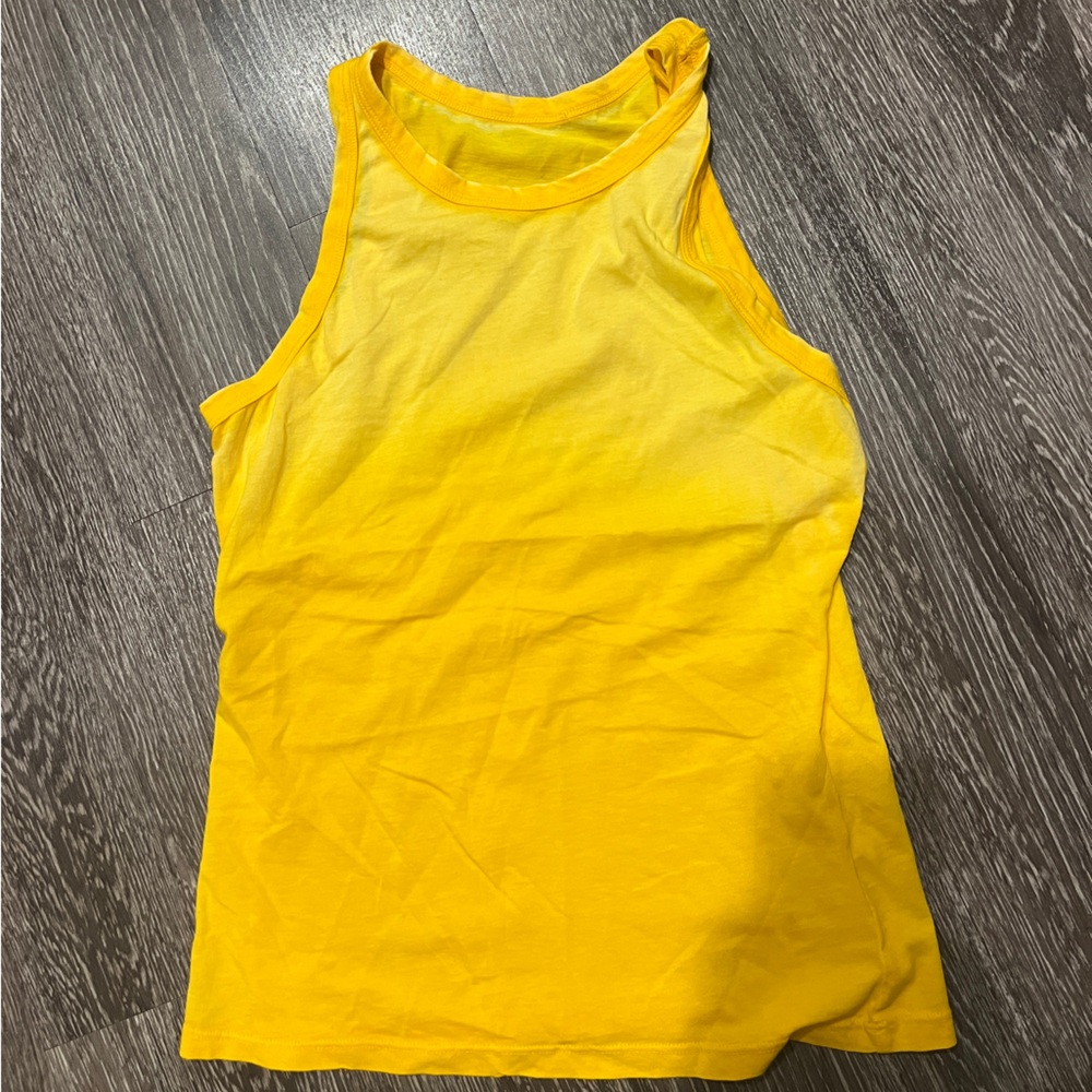 Cotton Citizen yellow tank top